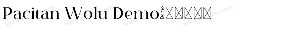 Pacitan Wolu Demo字体转换